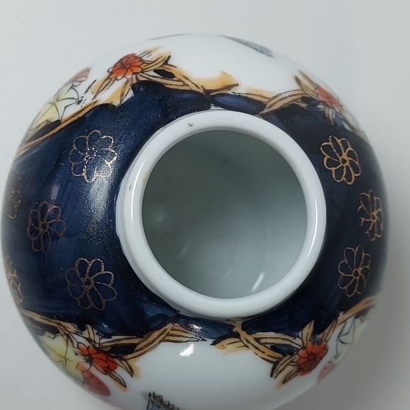 Satsuma Chinese Porcelain Enamel Vase Jar 3" - Picture 2 of 7